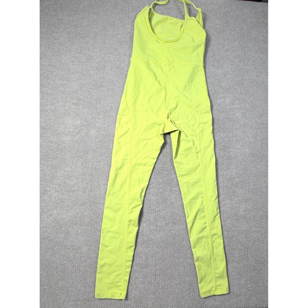Wilfred Free by Aritzia Neon Lime Active Jumpsuit‎ Bodysuit XS